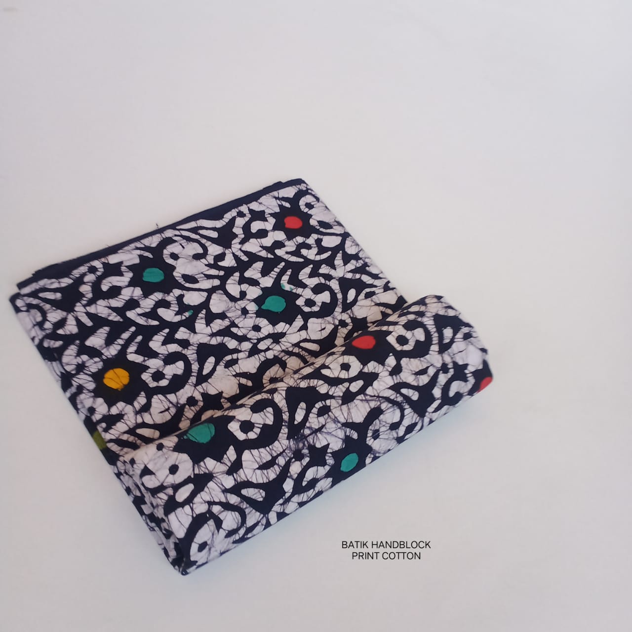 Pure cotton batik fabric wholesale in multi blue, handcrafted batik print fabric for boutique, designer & bulk buyers – Fabtexs